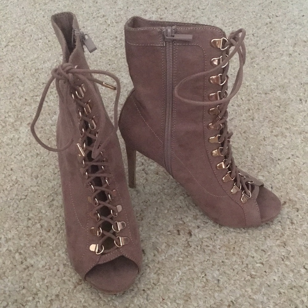 Suede heels